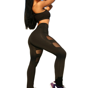 Women Nylon Spandex Compression Sport Fitness Yoga Pants High Waisted Workout Gym Booty <b>Leggings</b> with Pocket OEM Style <b>Packing</b> - Product Image 6