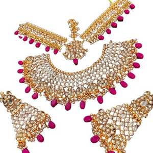 PASHTUN ENSEMBLE DE BIJOUX EN ACIER INOXYDABLE DE LA CULTURE AFGHANIE POUR FEMMES DESIGN UNIQUE pour FÊTE DE MARIAGE OEM ODM PLAQUÉ PLATINE - Product Image 1