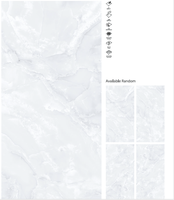 Enfild Bianco aspect marbre blanc avec abat-jour noir 80x160cm Surface brillante avec grandes dalles en porcelaine polie par Novac Céramique