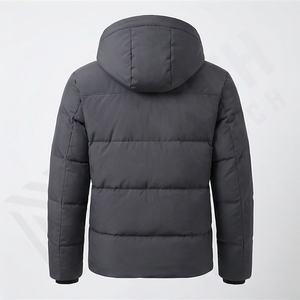 Veste matelassée décontractée vintage pour homme, couleur personnalisée, col montant, imperméable, coupe-vent, parka fine, vêtements de printemps - Product Image 2