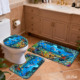 Custom Printed <b>Mat</b> <b>Bathroom</b> Rug <b>Set</b> for <b>Bathroom</b> Non-Slip Shower Curtain Bath <b>Mat</b> - Product Image 5