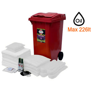 Carvel 580x735x1065mm cubo con ruedas con material absorbente de aceite, 226lt - Product Image 1