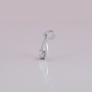 Lujoso Colgante Minimalista de Diamante Cultivado en Laboratorio con Corte Redondo, Oro Sólido de 14kt, para Mujer, con Nuevo Diseño Personalizado de Moda - Product Image 2