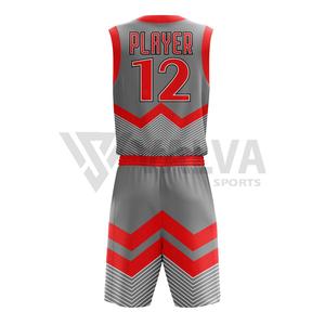 Ensemble de vêtements de sport de basketball personnalisable, à séchage rapide, antibactérien, anti-UV, en polyester BSCI, avec impression par transfert thermique respirante - Product Image 3