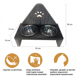 Cuenco de madera para comida y agua de gatos, productos para mascotas de alta calidad, tazón de agua, producto de la mejor calidad, 2 uds. - Product Image 4