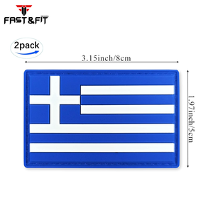 Top Selling Best Material PVC Patch Customized Rubber Logo adhesive merrow border PVC Patch Cheap Price New Design PVC Patch - Product Image 2