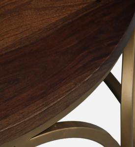 Mesa de centro de estilo contemporáneo Mesa redonda de madera Top Farmhouse Mesa moderna Mesas de centro para sala de estar - Product Image 5