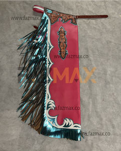 Moto en cuir véritable pour hommes 2025 personnalisée Biker Chap marron pour hommes - Product Image 2