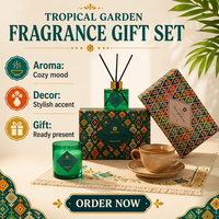 Diffuseur de parfum sans flamme fait main avec bougies votives en cire de soja, coffret cadeau de luxe pour hôtels, bars et fêtes d'Halloween
