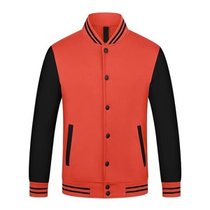 Fabricante OEM de alta calidad bordado hombres Universidad manga larga personalizado béisbol bombardero Letterman Varsity chaqueta - Product Image 4