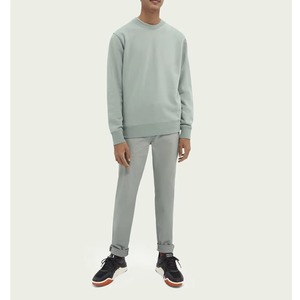 Sweat-shirts pour hommes de haute qualité en gros, 450 g, en coton et polyester mélangés, col rond, vintage, uni, sans marque - Product Image 5