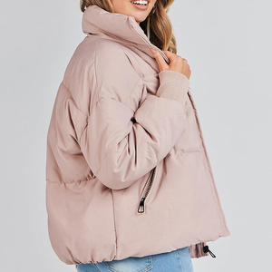 Vestes respirantes pour femmes couleur unie vêtements d'hiver Logo personnalisé imprimé femmes veste bouffante - Product Image 2