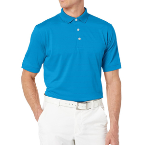 Golf de calidad de lujo para hombres para Polo Logo personalizado Poliéster Spandex Punto sólido Sublimación Impresión Camisetas de longitud corta - Product Image 1