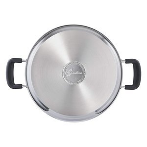 กระทะสแตนเลส PRATICA Lagostina ขนาด 24 ซม. แบบกึ่งลึก ผิวโครเมี่ยมขัดเงา 010717031724 เครื่องครัวคุณภาพพรีเมียม - Product Image 2