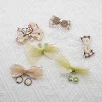 En gros, Appliques en dentelle et maille, nœuds, perles et embellissements au crochet sans colle pour pinces à cheveux, vêtements, sacs et accessoires de bricolage