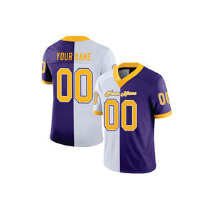 ชุดวอร์มฟุตบอลอเมริกันแบบสั่งทำขายส่ง เสื้อเจอร์ซีย์แขนสั้นสำหรับฤดูร้อน ระบายอากาศได้ดี แห้งเร็ว สำหรับทุกเพศ - Product Image 4