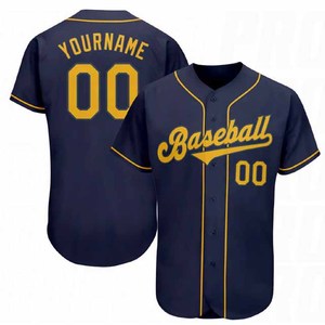 Custom Made Unisex Adults <b>Baseball</b> Jersey Sportswear Embroidery Heat-Transfer Printed Quick Dry Breathable Moisture-Wicking 100% - Product Image 1