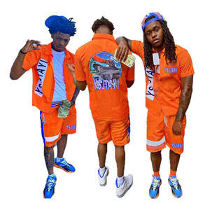 Conjunto Deportivo de Verano para Hombre, 2 Piezas, 100% Algodón, Sudadera con Capucha y Pantalones Cortos, Conjunto de Camiseta y Pantalones Cortos - Product Image 3