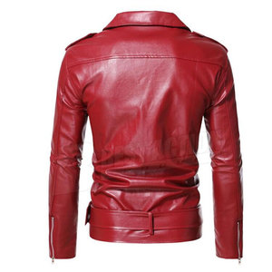 Ropa de hombre de manga larga de cuero chaqueta de moda Venta caliente mejor invierno chaquetas de cuero Delgado - Product Image 2