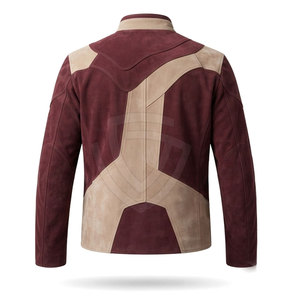 Classic Men <b>Suede</b> <b>Leather</b> <b>Jacket</b> Crafted From Soft Genuine <b>Suede</b> With Timeless Design For Casual Outdoor Travel And Daily Wear - Product Image 2