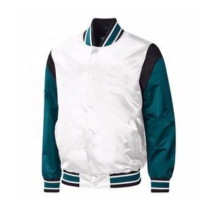 Chaqueta de béisbol deportiva de satén para hombre, chaqueta de béisbol con estampado de colores de seda Letterman CollegeBaseballjacket para hombre - Product Image 1