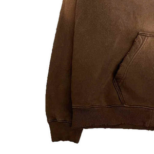 Sweat à capuche délavé effet soleil décoloré en molleton de coton premium, sérigraphie de haute qualité, sweat à capuche vintage délavé - Product Image 4