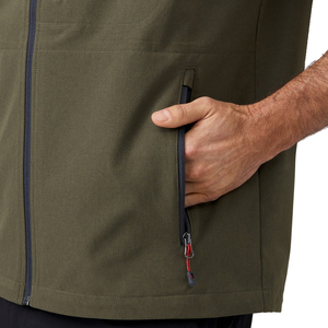 Chaleco de esquí ajustado para hombre con parka acolchada impermeable a prueba de viento Chaleco de mezclilla con patrón sólido chaleco para hombre - Product Image 5