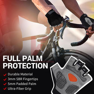 Guantes de Ciclismo para Hombre y Mujer, Antideslizantes, Acolchados, Absorbentes de Impactos, para Ciclismo de Carretera, Ciclismo de Montaña, Gimnasio y Entrenamiento - Product Image 4