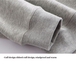 เสื้อฮู้ดมีลายแบบธรรมดาผ้าคอตตอนผสมเทคนิคย้อมสีล้วนมาใหม่ - Product Image 6