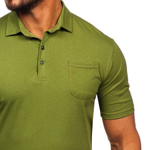 Wholesale High Quality Plain Casual <b>Men</b> Polo <b>Shirts</b> OEM ODM New Custom Breathable Anti-Pilling Solid Color <b>Men</b> Polo <b>Shirts</b> - Product Image 5