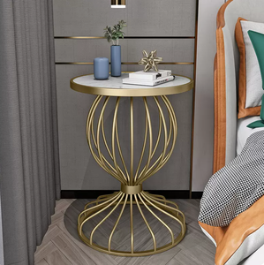 Elegante mesa auxiliar nórdica sala de estar sofá esquina moderno minimalista creativo pequeña mesa mesita de noche gabinete - Product Image 1