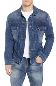 Nouvelle veste en jean décontractée coupe-vent à col montant multi-poches avec logo frontal pour homme, design tendance printemps-automne, best-seller - Product Image 5