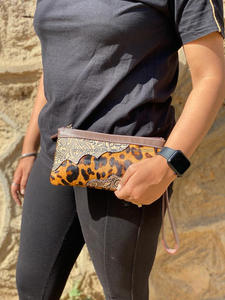 Cartera de mano de cuero con herramientas para mujer, Monedero de piel, elegante, billetera única - Product Image 5