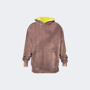 Sweat à capuche Streetwear pour hommes OEM lavé à l'acide imprimé sur mesure 100% coton pull surdimensionné sweat à capuche d'hiver respirant prix raisonnable - Product Image 4