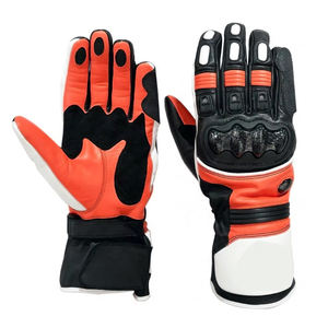 Guantes de Carreras de Cinco Dedos Personalizados por el Fabricante, Transpirables, Resistentes al Desgaste, de Poliéster y Nailon, con Protección Antideslizante en la Palma, Unisex, para Motocicleta - Product Image 1
