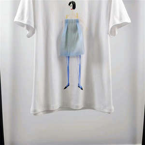 Camisetas informales de verano para mujer para ropa informal/camisetas de cuello redondo de algodón 100% de alta calidad para mujer a la venta - Product Image 6