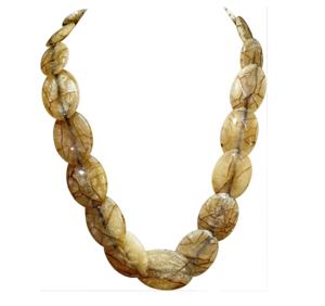 Superbe collier en résine simulée africaine vintage W Trad fait main collier multicolore avec ange écologique et bouddhisme - Product Image 3