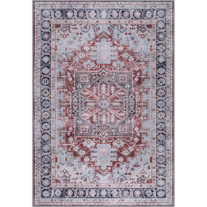 Bohemian <b>Grey</b> Striped Washable <b>Living</b> <b>Room</b> <b>Rug</b> Machine Made Plush Carpet for Hallway Rectangle Design K1 - Product Image 1