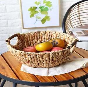 Newest Design <b>Set</b> of 2 Round Shape Rattan Fruit Bowls Customized Sizes Brown Rattan <b>Food</b> Bowls From India Elegant Design - Product Image 5