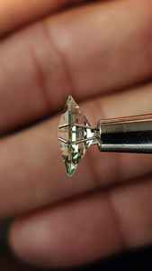 12 x 6 mm, color verde menta, corte de precisión, zafiro geométrico cultivado en laboratorio, diamante hexagonal, corte marquesa holandesa, piedra suelta, fabricante - Product Image 5