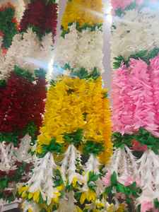 Guirlande de fleurs artificielles décoration de mariage thème fête événement décor à la maison Diwali Festival tendance nouvel an noël - Product Image 4