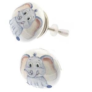 Armoire à tiroirs éléphant moderne avec boutons et poignée en céramique pour enfants exportation de qualité pour armoire cuisine commode salle de bain Application - Product Image 2