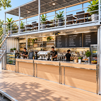 Cuisine commerciale Etodevice en conteneur de 40 pieds, cuisine en conteneur à bas prix, restaurant avec cuisine complète en extérieur