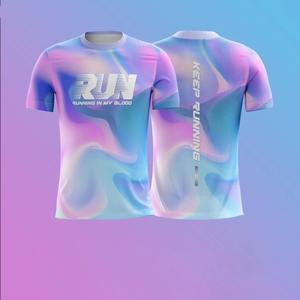 เสื้อยืดพิมพ์ลาย3D ใส่ได้ทั้งชายและหญิงเทรนด์แฟชั่นเรียบง่ายสำหรับกลางแจ้งวิ่งหลวมระบายอากาศได้ดีแห้งเร็วไซส์ใหญ่พิเศษ - Product Image 4