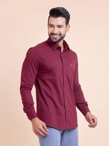 เสื้อถักแขนยาวพรีเมี่ยมสำหรับผู้ชาย, เสื้อเชิ้ตแขนยาวคลาสสิกสวมใส่สบายอเนกประสงค์เหมาะสำหรับโอกาสทางการ - Product Image 5