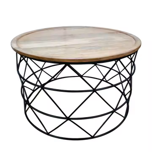 Azora Industries Table d'appoint longue ronde en aluminium couleur or Table d'appoint et table d'appoint de style classique pour meubles de salon - Product Image 5