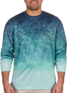 Camisas de pesca de poliéster UPF50 + de alta calidad, protector solar transpirable, camisas UV de secado rápido, ropa de pesca de rendimiento impermeable - Product Image 4