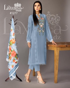 ชุด Kurti งานมือเทียม Georgette ของนักออกแบบล่าสุดโดย Fab Zone - Product Image 4
