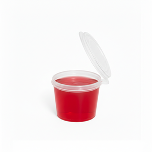 Vasos para soufflé con tapa abatible de 1 onza (2000 unidades), vasos de PP a prueba de fugas para salsas, delicateses y comida para llevar, recipientes de PP para alimentos - Product Image 5