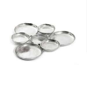 Diseño exclusivo Metal Níquel Acabado Bandeja para servir Vajilla Bandeja para servir comida Hoteles Hogar Restaurante Bandeja para servir metal - Product Image 1